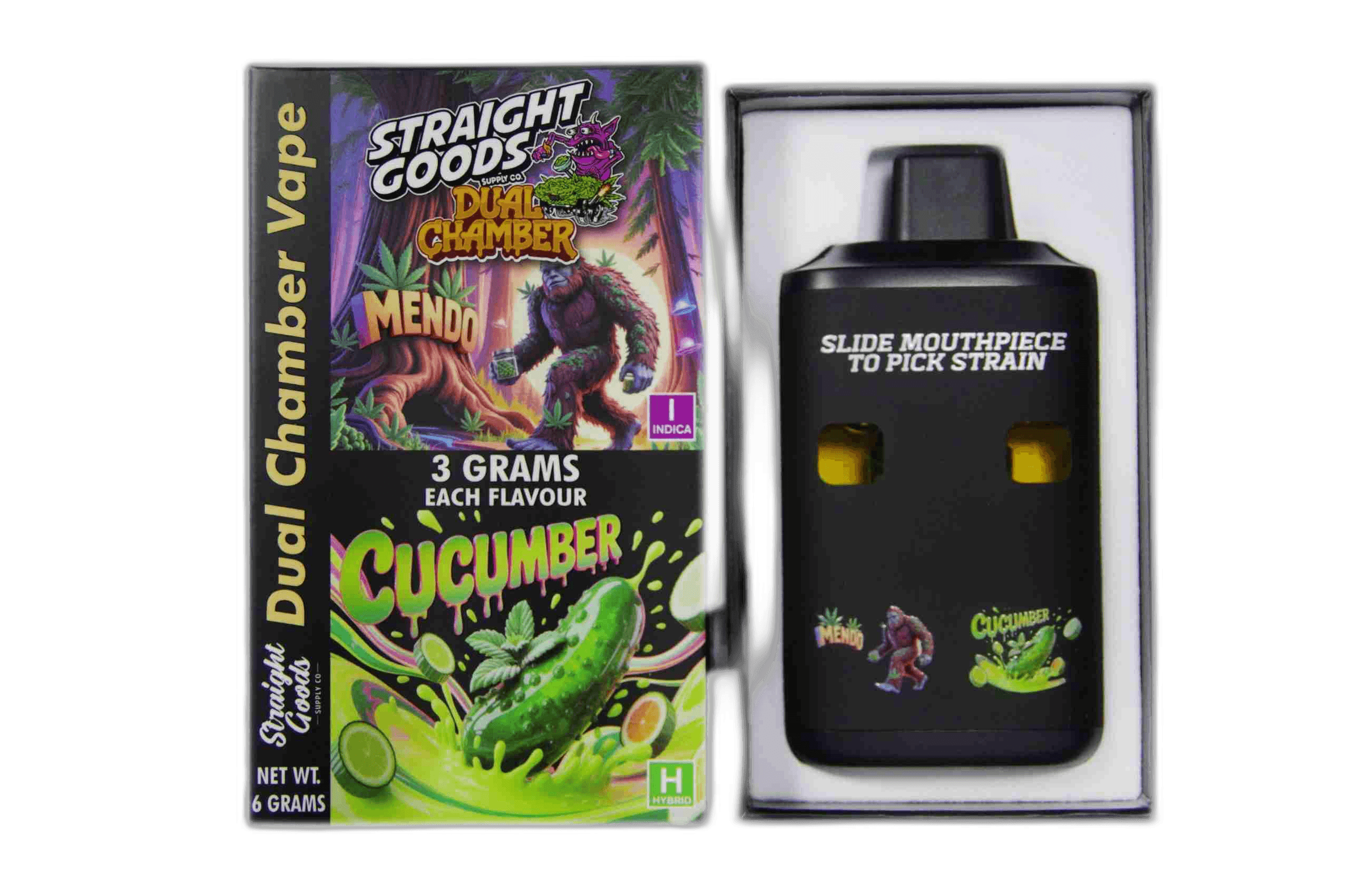 Straight Goods Supply Co Vape (3 Grams + 3 Grams) — Mendo + Cucumber
