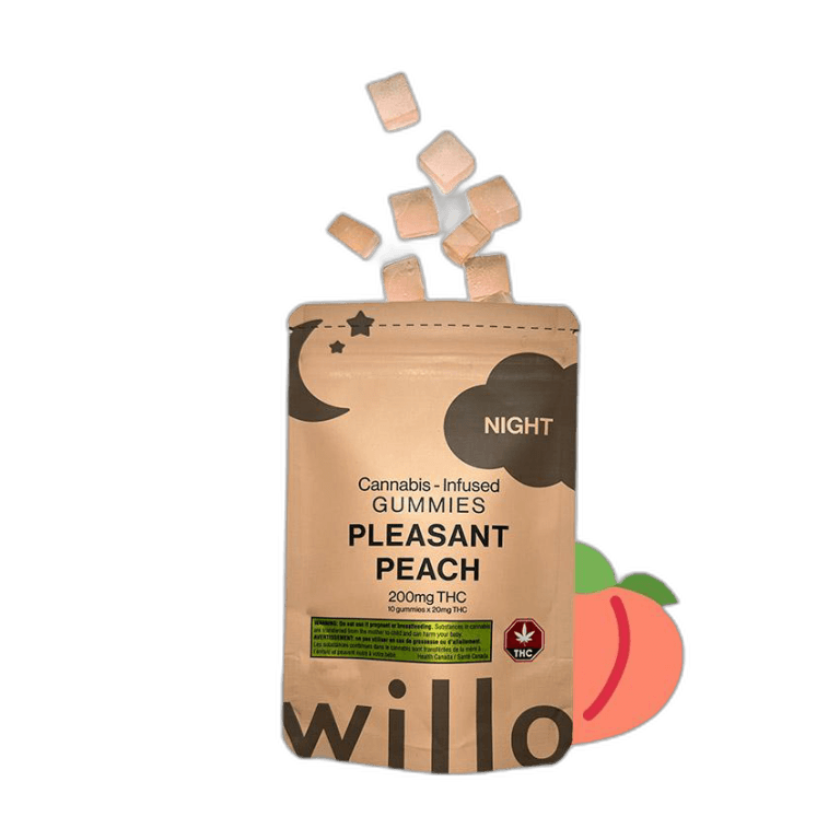Willo THC Gummies (200mg) — Pleasant Peach (Night)