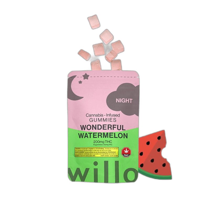 Willo THC Gummies (200mg) — Wonderful Watermelon (Night)
