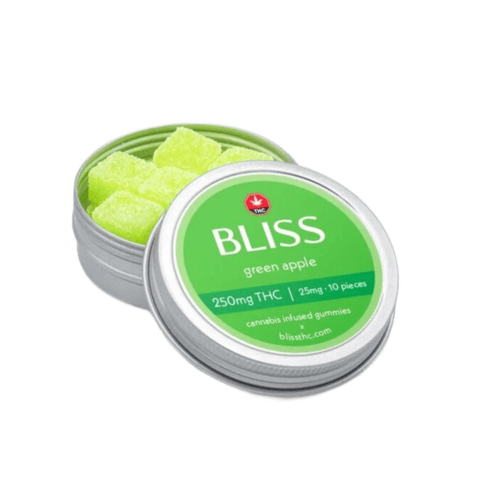 Bliss Edibles (250mg THC) — Green Apple