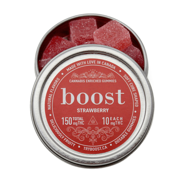 Boost Edibles THC Gummies (150mg) — Strawberry