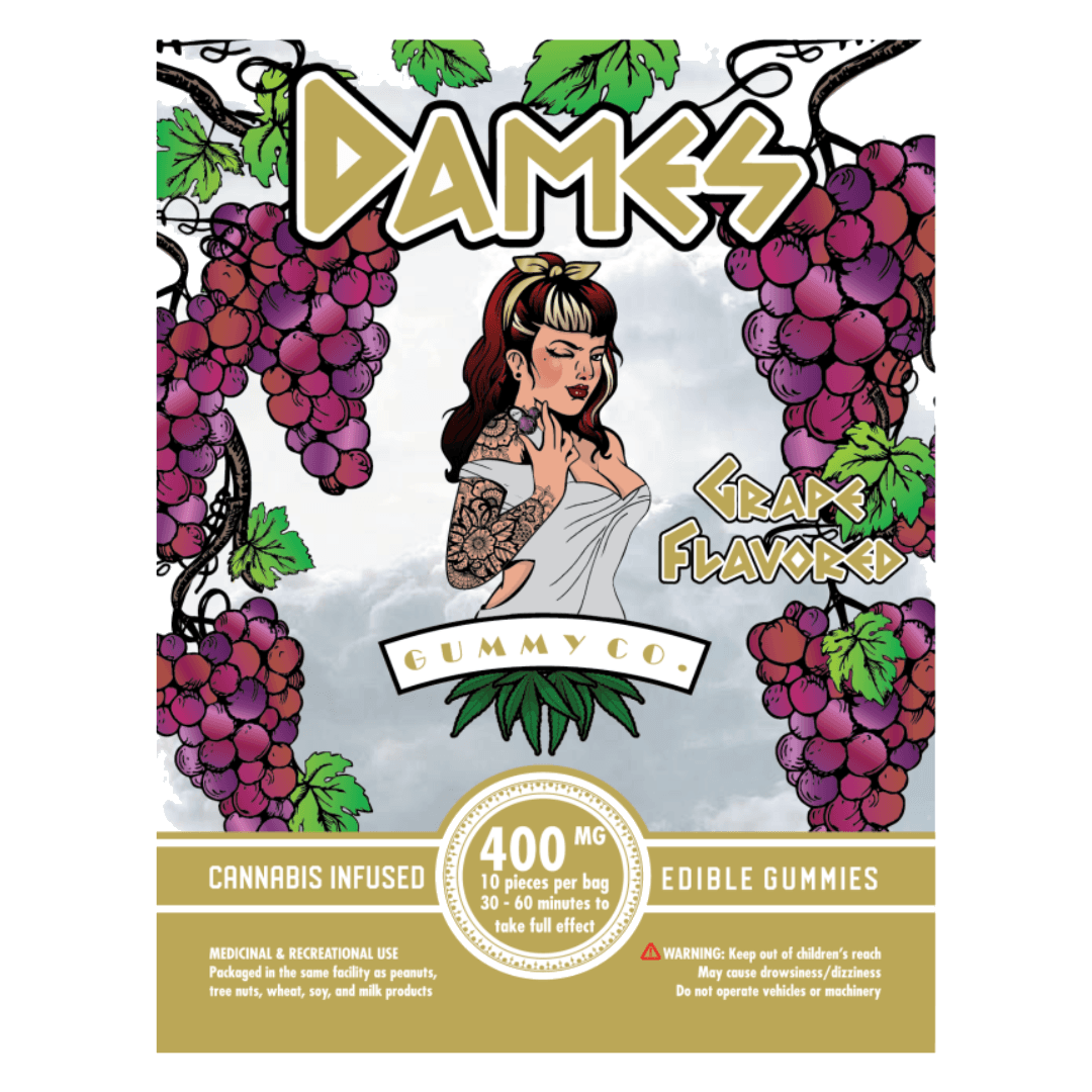 Dames Gummy Co. (400mg THC) — Grape