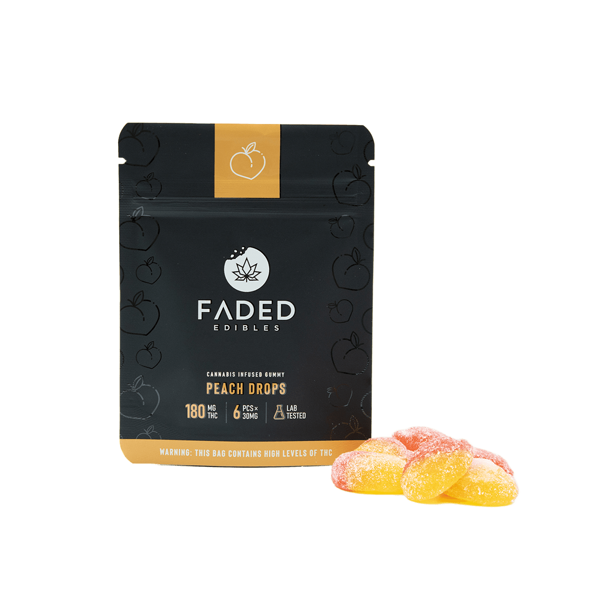 Faded Edibles — Peach Drops