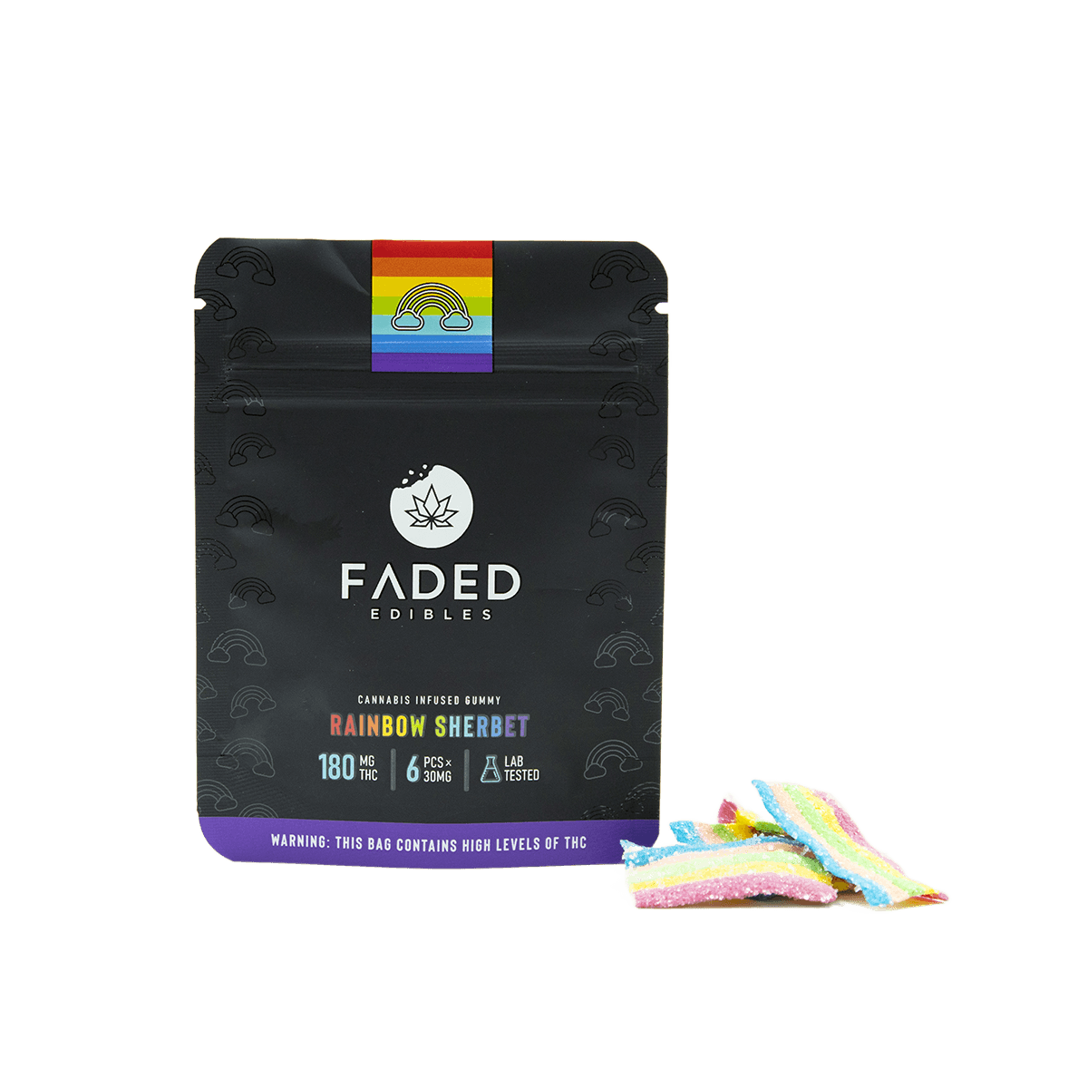 Faded Edibles — Rainbow Sherbet