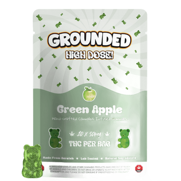 Grounded High Dose Bears (500mg) — Green Apple