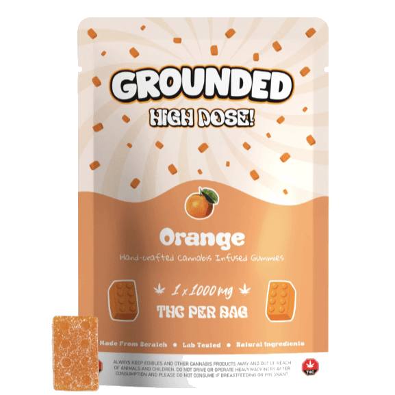 Grounded High Dose Bricks (1000mg) — Orange