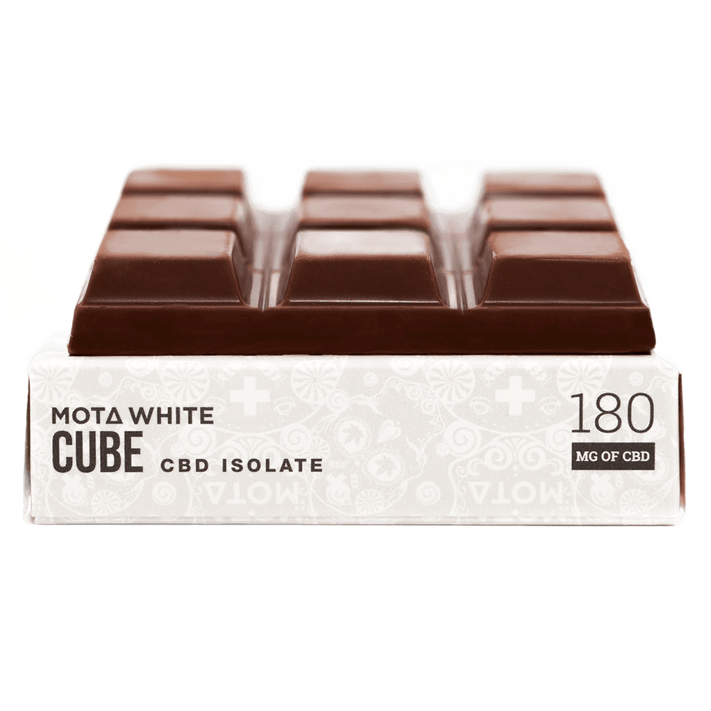 Mota White CBD Milk Chocolate Cube