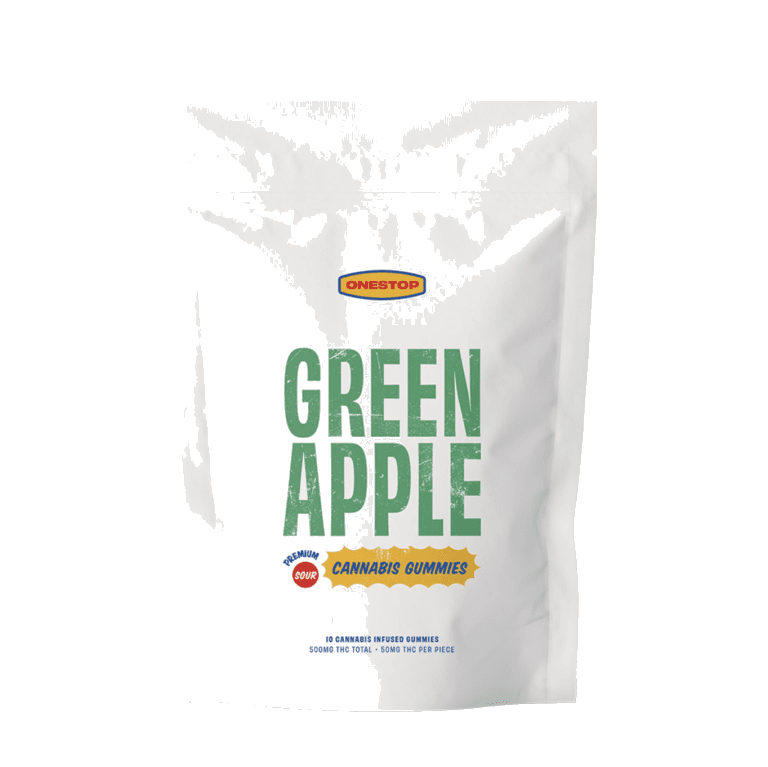 OneStop THC Gummies (500mg) — Sour Green Apple