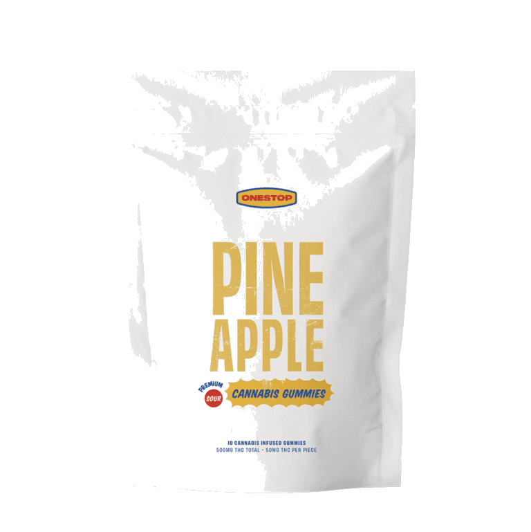 OneStop THC Gummies (500mg) — Sour Pineapple