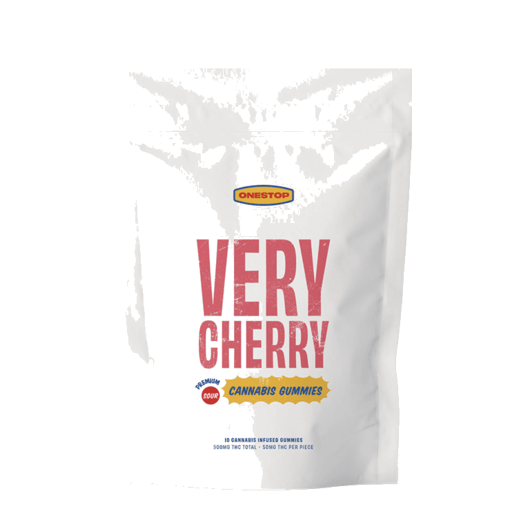 OneStop THC Gummies (500mg) — Sour Very Cherry