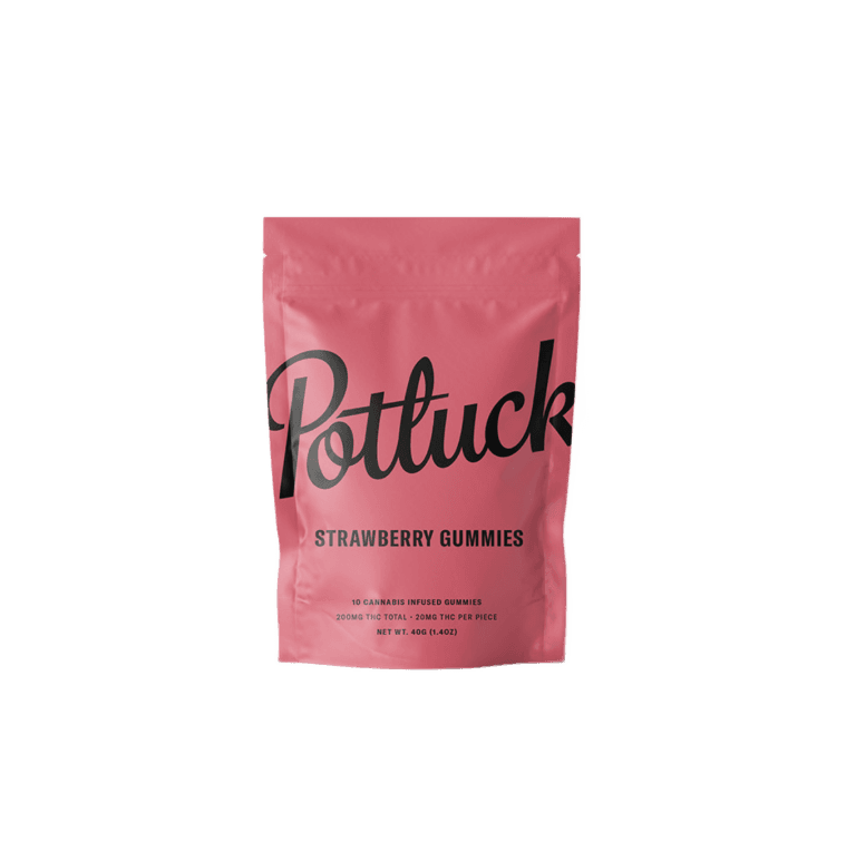 Potluck THC Gummies (200mg) — Strawberry